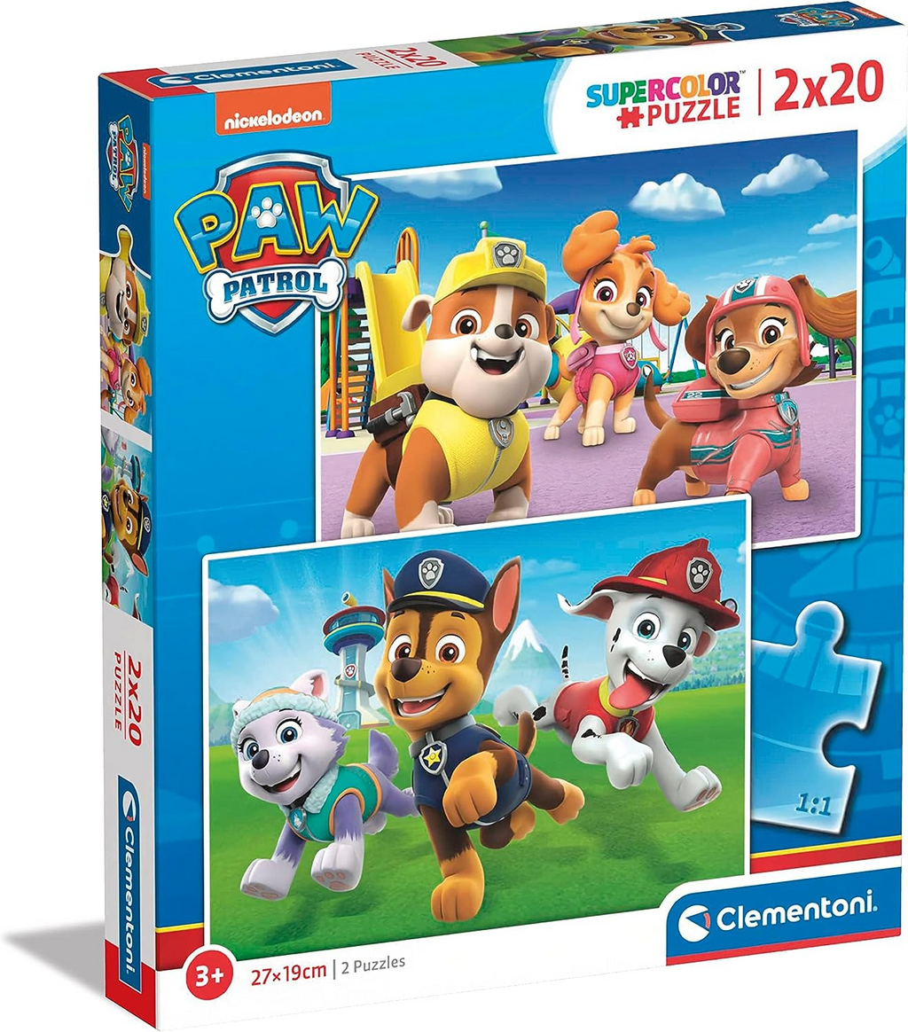 Clementoni 21621 Patrulha Canina Patrulha Supercolorida - Quebra-cabeç