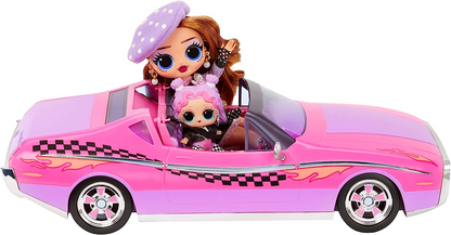 L.O.L. Surprise City Cruiser - Carro esportivo rosa e roxo com recursos fabulosos e uma boneca exclusiva BEEPS - Ótimo para crianças de 4 anos ou mais