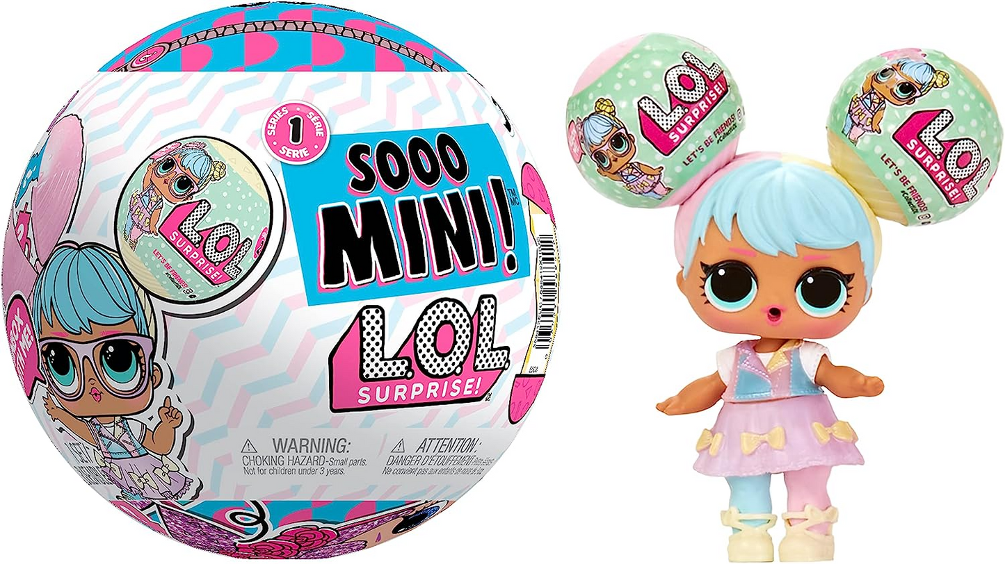 L.O.L. Surprise!  Sooo Mini Dolls - VARIEDADE ALEATÓRIA - Inclui boneca colecionável de edição limitada, 8 surpresas, mini bolas LOL Surprise - ótimo presente para crianças de 4 anos ou mais