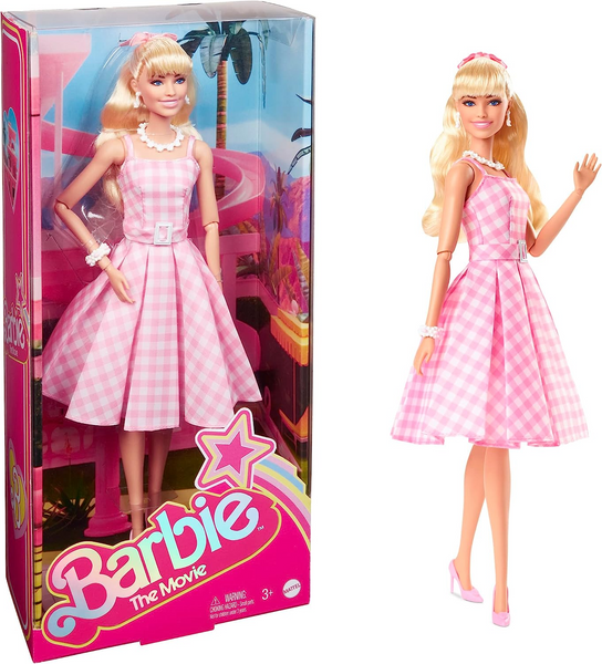 Jogo americano 2 peças Barbie The Movie xadrez multicor