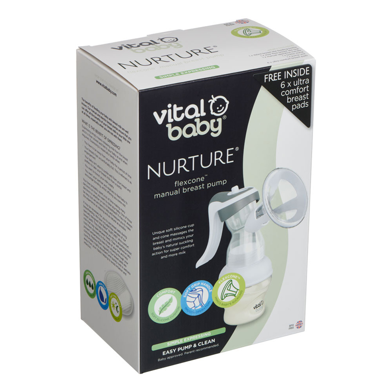 Vital Baby NURTURE Flexcone manual Bomba de leite