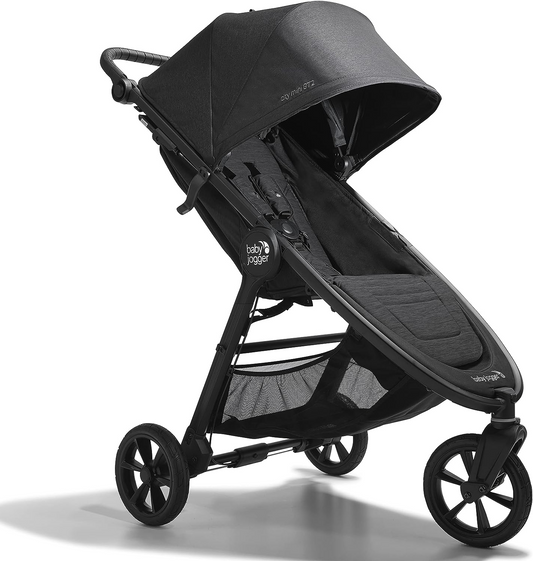 Baby Jogger Carrinho de passeio todo-o-terreno City Mini GT2 | Carrinho de passeio leve e dobrável | preto opulento