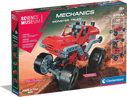 Clementoni 61375 Science Museum Juego de construcción de equipos mecánicos y agrícolas, kit de ciencia para niños a partir de 8 años, juguetes STEM, versión en inglés fabricado en Italia, multicolor