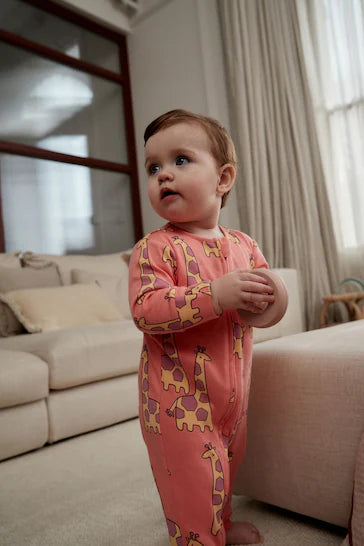 |BabyGirl| Macacão Estampado Para Bebê Com Vários Animais (0 meses a 3 anos)