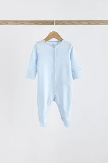 |Bebé| Pack de 4 Pijamas Bebé Osito Azul (0-2 años)