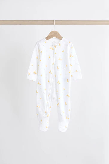 |BabyBoy| Conjunto De 4 Pijamas Para Bebê Com Personagem Branco Brilhante (0 a 2 anos)