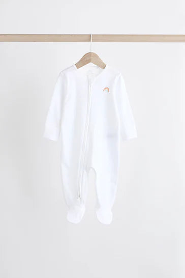 |BabyBoy| Conjunto De 4 Pijamas Para Bebê Com Personagem Branco Brilhante (0 a 2 anos)