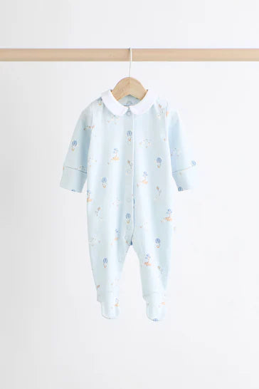 |Bebé| Pack de 3 Pijamas para Bebé - Elefante Delicado Azul (0 meses a 3 años)