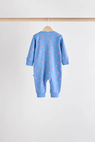 |BabyGirl| Conjunto De 5 Pijamas Multi-Bebê Sem Pés Com Zíper Bidirecional 100% Algodão (0 meses a 3 anos)