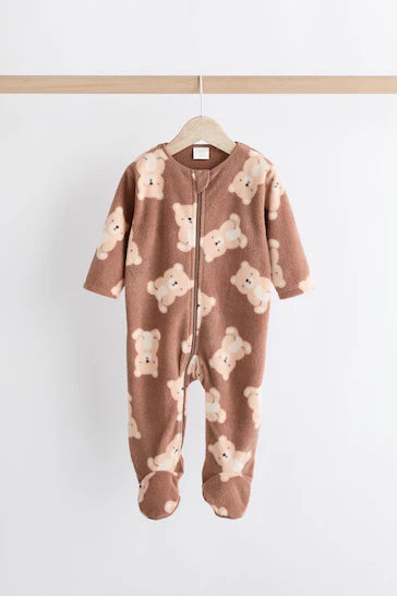 |BabyGirl| Conjunto De 2 Pijamas De Micro Lã Para Bebê - Neutro