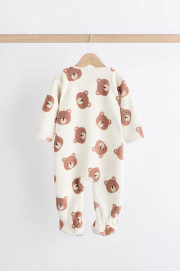 |BabyGirl| Conjunto De 2 Pijamas De Micro Lã Para Bebê - Neutro