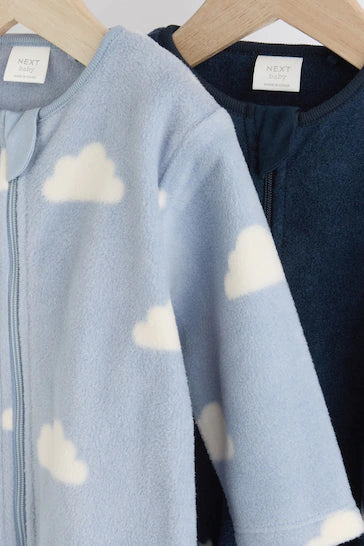 |BabyBoy| Pacote De 2 Pijamas Blue Star/Cloud Fleece