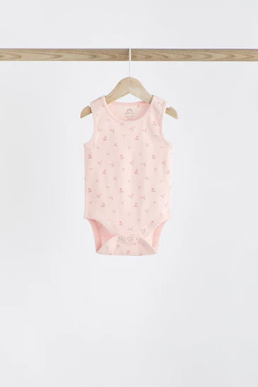 |BabyGirl| Pacote De 5 Coletes De Bebê Coelhinho Rosa