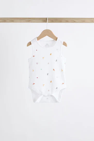 |BabyBoy| Conjunto De 5 Macacões Para Bebê Com Colete Branco