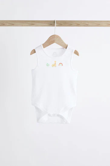 |BabyBoy| Conjunto De 5 Macacões Para Bebê Com Colete Branco