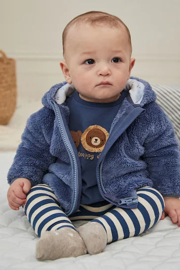 |Bebé| Chaqueta polar Baby Cozy - Azul marino (0 meses a 2 años)