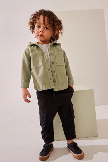 |Boy| Barraca Jeans - Barraca Com Capuz Verde (3 meses a 7 anos)