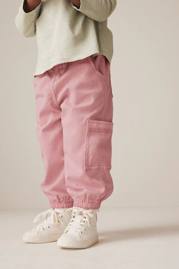 |Girl| Calça Cargo Rosa (3 meses a 7 anos)