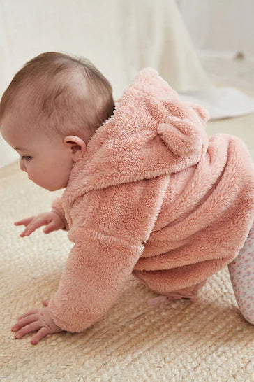 |Niña| Chaqueta polar para bebé Cosy - Rosa (0 meses a 2 años)