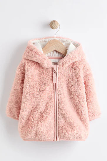 |Niña| Chaqueta polar para bebé Cosy - Rosa (0 meses a 2 años)