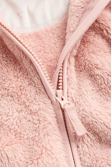 |Niña| Chaqueta polar para bebé Cosy - Rosa (0 meses a 2 años)