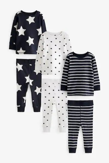 |Niño| Pack de 3 pijamas Snuggle (de 9 meses a 12 años)