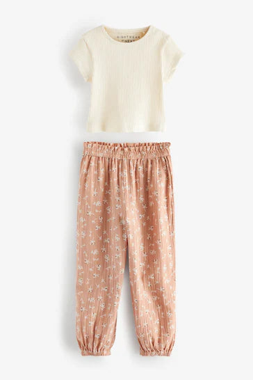 |Girl| Pijama Jogger - Neutral (3-16 anos)