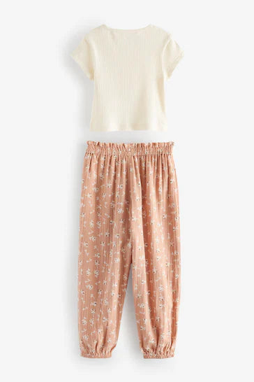 |Girl| Pijama Jogger - Neutral (3-16 anos)