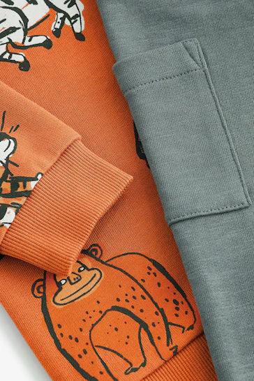 |Niño| Conjunto de top de manga larga y leggings - Safari Orange (3 meses a 7 años)