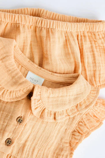 |Niña| Conjunto de camiseta y braguita para bebé - Tejido amarillo (0 meses a 3 años)