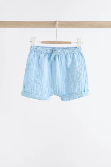 |Niña| Conjunto de top y shorts para bebé - Azul (0 meses - 3 años)