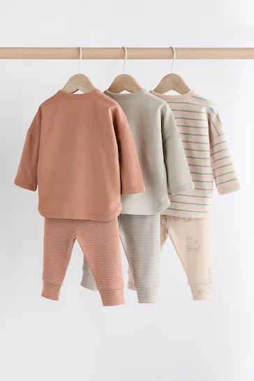 |BabyBoy| Conjunto De 6 Blusas e Leggings Para Bebês - Mineral Farm