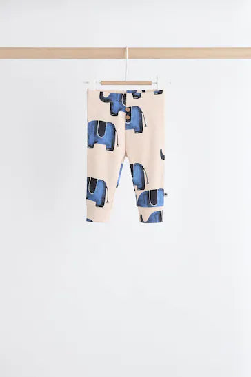 |BabyBoy| Conjunto De 6 Blusas e Leggings Para Bebês - Elefante Azul