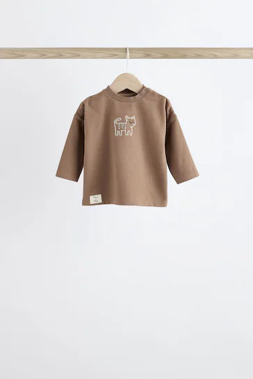 |BabyBoy| Camisetas monocromáticas de manga comprida para bebês, pacote com 4