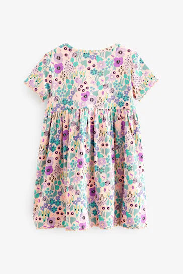 |Girl| Vestido Em Jersey Canelado - Lilac Purple (3 meses a 7 anos)