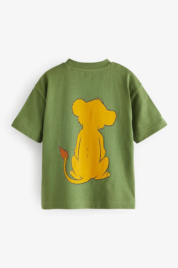 |Boy| Camiseta Verde De Manga Curta Simba Lion King (6 meses a 8 anos)