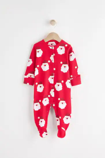 |BabyGirl| Macacão Vermelho Para Bebê Natal Papai Noel (0 meses a 2 anos)