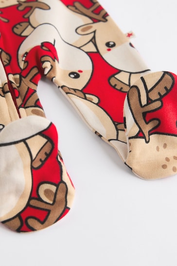 |BabyBoy| Macacão Estampado Com Personagem Vermelho Para Bebê (0 meses a 2 anos)