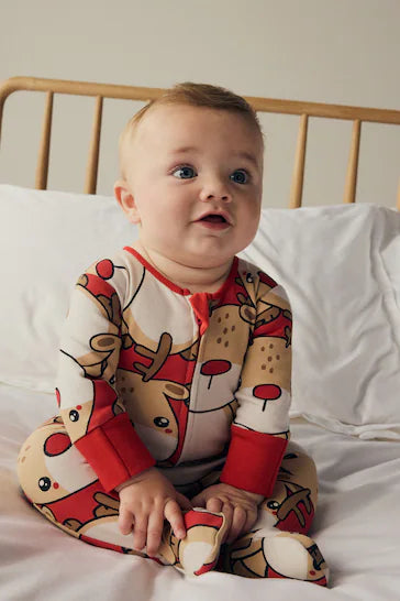 |BabyBoy| Macacão Estampado Com Personagem Vermelho Para Bebê (0 meses a 2 anos)