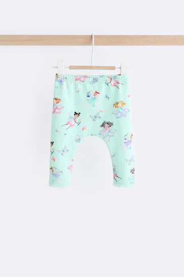 |BabyGirl| Conjunto De Top e Leggings De Manga Comprida Para Bebê - Branco/Verde