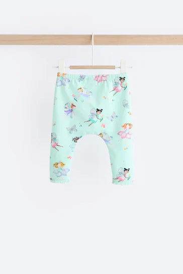 |BabyGirl| Conjunto De Top e Leggings De Manga Comprida Para Bebê - Branco/Verde