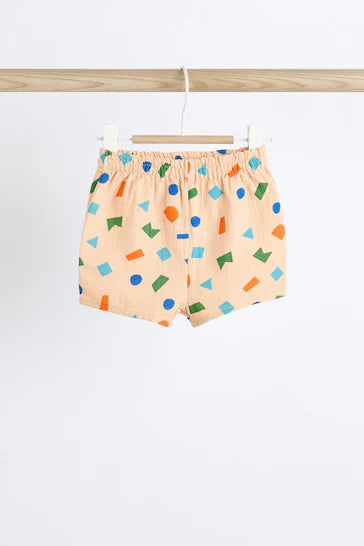 |Bebé| Conjunto Top y Short - Formato Crema/Brillante (0 meses a 2 años)