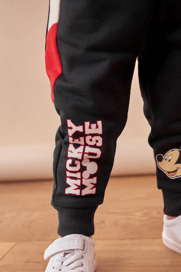 |Boy| Conjunto De Moletom e Jogging Vermelho/Preto Do Mickey Mouse Com Gola Redonda (3 meses a 8 anos)