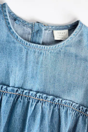 |Niña| Pelele Baby Bloomer con Leotardos - Jeans (0 meses a 3 años)