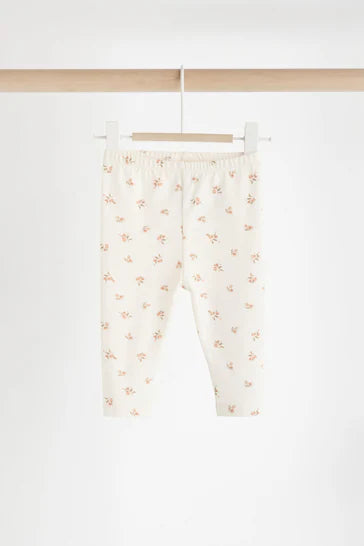 |BabyGirl| Conjunto De Macacão e Legging Cream Bear Bebê Tricotado 100% Algodão (0 meses a 3 anos)