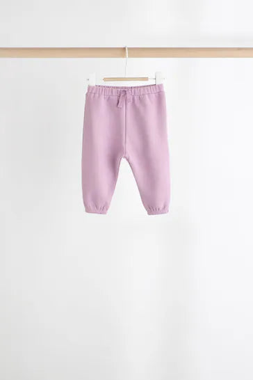 |BabyGirl| Conjunto De 6 Moletons e Jogging Para Bebê - Personagem Roxo/Verde/Laranja