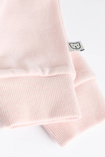 |Niña| Conjunto de Sudadera y Chándal Hello Bear Rosa para Bebé