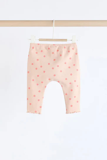 |BabyGirl| Conjunto De Blusa e Leggings Para Bebê - Coral Pink Giraffe