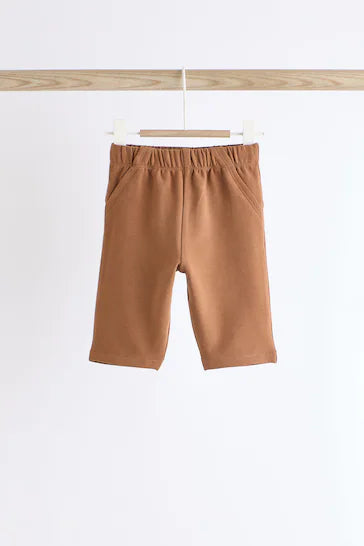 |BabyGirl| Pacote De 3 Joggers Para Bebês Marinho/Marrom