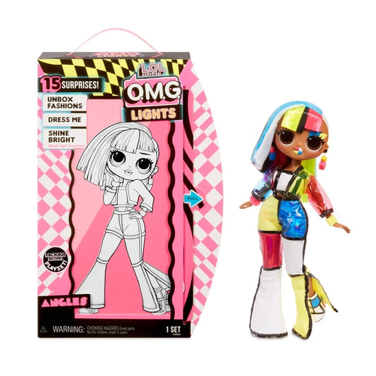 L.O.L. Surprise! O.M.G. Lights Angles Fashion Doll with 15 Surprises